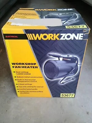 Workzone 2400W Fan Heater - Black • $45