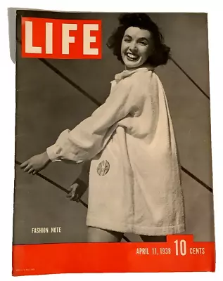 LIFE Magazine EINSTEIN OIL FASHION Vintage Volume 4 #15 April Issue 1938 1930s • $17