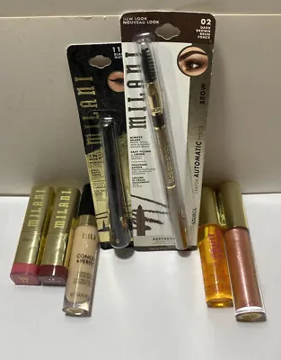 For Women: Lot Of MILANI Makeup - Lipsticks & Gloss Concealer Brow & Eyeliner • $12