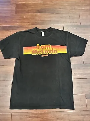Superbad I Am McLovin' T Shirt XL Large Black 100% Cotton Movie Tee Shirt • $16