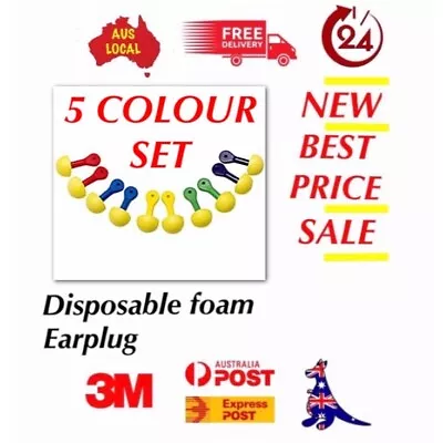 5pc X SET 3M 321-2100 -- Express ™ Uncorded Ear Plugs 25dB Rated Pod Shape. • $15.02