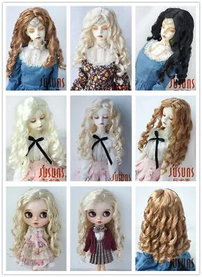 JD285 Pretty Long Curly BJD Wig OB11 YOSD MSD SD Blythe Doll Hair For All Sizes • $23.59