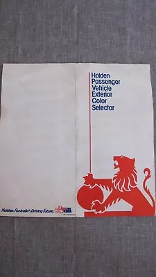 Holden Vk Commodre Calais Camira Passenger Vehicle Exterior Colour Chart Brochur • $89.99