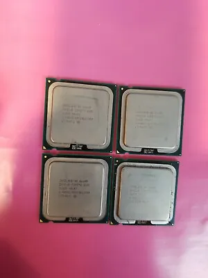 Lot Of 4 INTEL Q6600 CORE 2 QUAD 2.4GHZ CPU 8MB 1066MHz CPU • $13.65