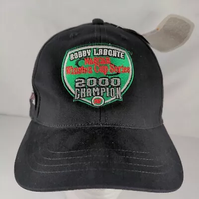 Vintage Bobby Labonte #18 2000 NASCAR Winston Cup Champion Strapback Hat Cap • $11.89