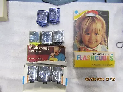 GE Magicubes Kodak  Westinghouse Flash Cubes NOS 3 Pack Sylvania Flash Cubes • $15