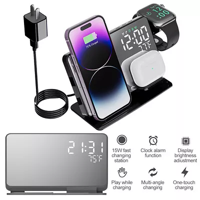 15W 4 In1 Wireless Charger Stand  Fast Charging Dock For Airpods IPhone IWatch • $41.41