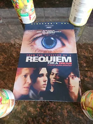  Vinyl Cloth 11 3/4  X 8  Requiem For A Dream Movie Poster Unhung • $5