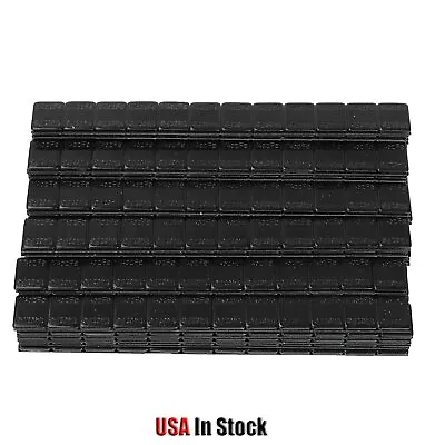 1 Box Black Wheel Weights 1/4 Oz. Stick On Adhesive Tape 156 Oz. 624 Pieces • $26.35