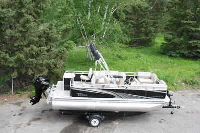 $29999 • Buy New 1975 Rear Fish  19 Ft Pontoon Boat With 60 Hp And Trailer