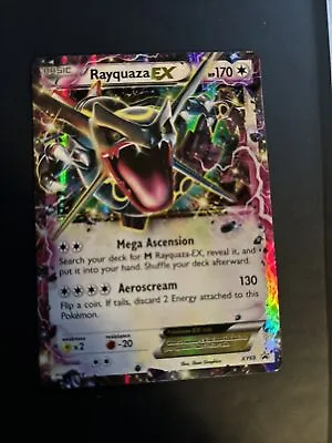 Rayquaza EX (XY69) Black Star Promo Holo Ultra Rare - Pokémon Card- NEAR MINT • $5.99