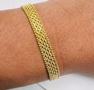 22ct Yellow Gold Fancy Flat Style Bracelet 7'' Inches  • £650