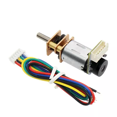 $32.53 • Buy Micro Geared Motor Speed Reduction Gearbox With Magnetic Hall Encoder DC 6v 12v 