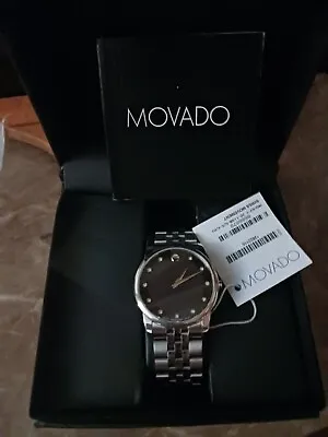 Movado Museum Classic 40.00mm Black Case With Stainless Steel Strap Men's... • $400