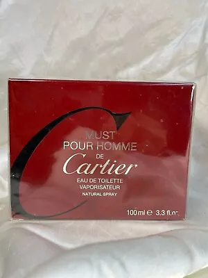 Must Pour Homme De Cartier 100ML EDT Spray (New With Box And Sealed) • $299.50