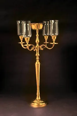 $115 • Buy 36  Gold Candelabra Glass Candle Holder Flower Tower Centerpiece Wedding Party