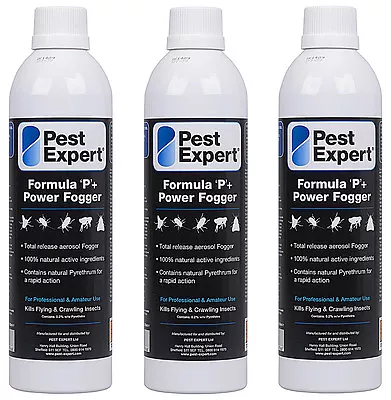 Clothes Moth Fogger Bombs XL (x3) From Pest Expert (530ml) For A Larger Coverage • £34.95