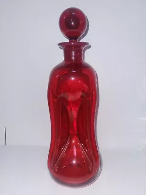 Holmegaard Kluk Kluk Decanter Ruby Red • £95