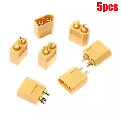 Bullet Connectors Plug 5Pair XT60 For Rc Lipo Battery Male/Female Ic New Pb • $3.15