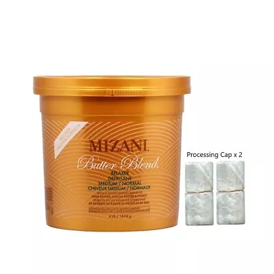 Mizani Butter Blend Medium/Normal Relaxer 4Lbs + Processing Cap (2 Packs) WFNF • $45.07