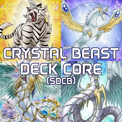 YuGiOh Crystal Beast Deck Core Bundle SDCB 135 CARDS JESSE ANDERSON COMPLETE • £19.95