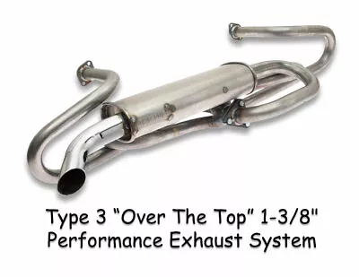 Vw Type 3 Over The Top Performance Exhaust System Notchback Squareback Fastback • $250