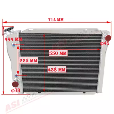 For 1972-1984 FORD FALCON XA XB XC XD XE FAIRMONT CLEVELAND V8 3 Row Radiator • $199