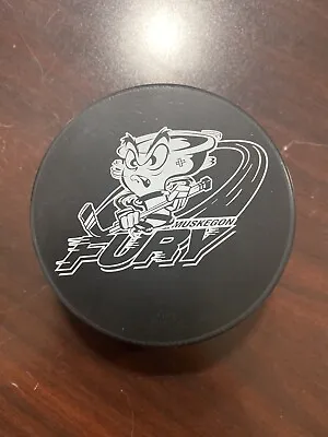 Muskegon Fury UHL Hockey Game Puck Not Used • $4.95