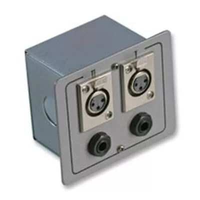 Pulse Steel AV Connection Box Wall Box Floor Plate Jack XLR Church Install • £12.90