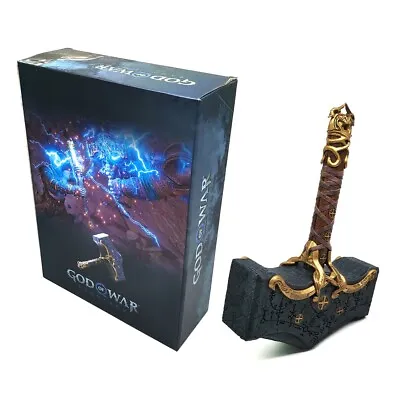 God Of War Thor's Hammer Ragnarok Kratos Thorhammer Mjolnir 35cm Figure Toy Gift • £77.99