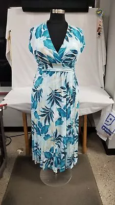 Soma Soft Jersey Tropical Botanical Band Maxi Bra Dress Size XL • $15