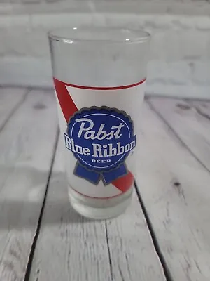 PBR Pabst Blue Ribbon Beer Shooter Glass Red White Blue • $11.25