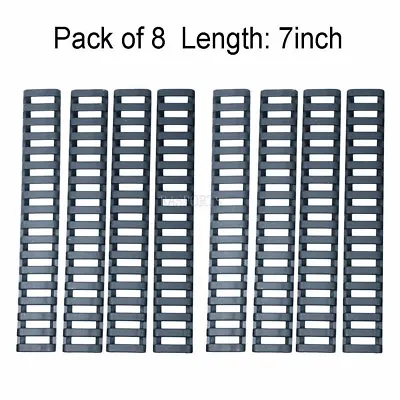 8PCS 7  Black Ladder Heat Resistant Weaver Picatinny Rail Cover • $11.45