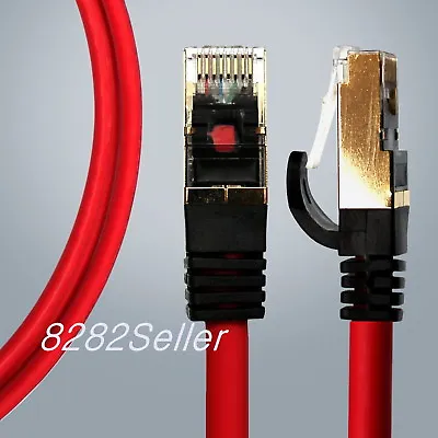 Cat7 Ethernet STP Patch Network SSTP LAN Cable 26AWG 10Gbps 30cm1235710m • $6.49