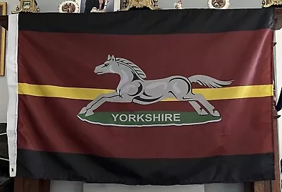 Prince Of Wales Own Regiment Of Yorkshire 5’ X 3’ Colours Flag ( 1PWO-CB) MOD LI • £15.95