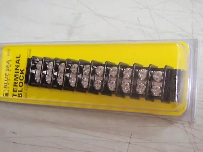 Terminal Block Blue Sea 661-2410 10 Gang 20amp #6 Screws Marine Boat Electrical  • $16.95