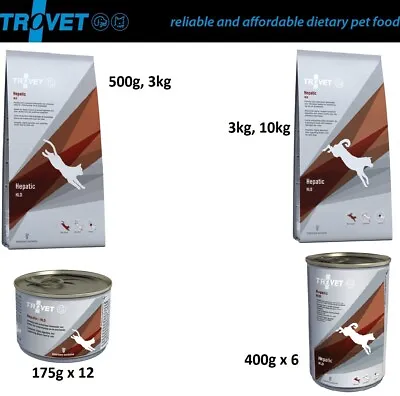 Trovet Hepatic Diet (Hld) Canine Dog Feline Cat Dietary Food Liver Problems • £26.80