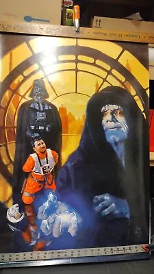 Star Wars Vintage Darth Vader & Emperor Fan Club Exclusive 24 X 36 Poster 1998 • $50