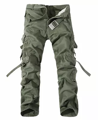 Men'S Multi-Pocket Cargo Pants Washed Hot Sale Cargo Pants • $29.99