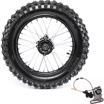 $159.99 • Buy 90/100-14 Rear Wheel Rim Tire+Brake Cylinder Caliper For Apollo RFZ125 CR85 YZ85