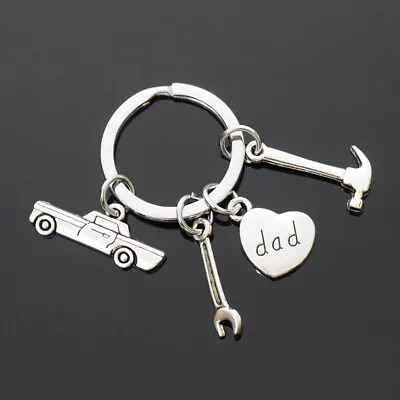 Keychain Car Tools Wrench Hammer Charms & Pendants Gift For Dad / Father's Day • $6.99