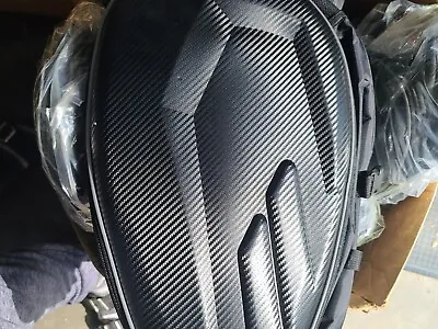 Black Hard Saddle Bags Motorcycle Saddlebags Storage. NEW. With Straps Pocket  • $70