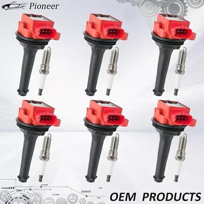 6PCS Ignition Coil+Plug For Volvo S60 S70 S80 C70 XC70 V70 T5 2.3L 2.4L 2.5L • $83.62