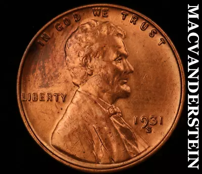 1931-S Lincoln Wheat Cent - Scarce  High Grade  Key Date  #H5886 • $79