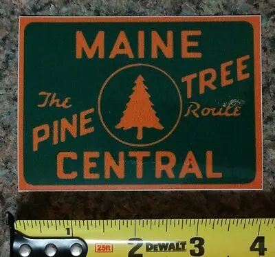 Maine Central Pine Route Railroad Railway Train Logo Sticker Decal Quality NEW! • $3.87
