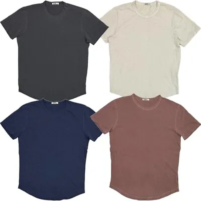 Buck Mason Men's Slub Classic Curved Hem Crewneck Made In USA Tee T-Shirt • $19.99