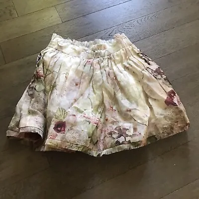 NWT Authentic Zimmermann Dancer Floral Ruffle-Trim Flip Mini Skirt Size AU 3 • $350