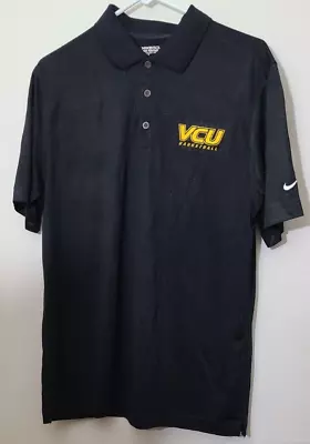 VCU Rams Basketball Nike Dri-Fit Polo Men's Black Large • $19.99