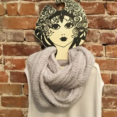INC Grey Chenille Textured Loop Fashion Soft Infinity Scarf O/S New • $9.95