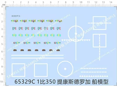 1/350 USS Navy DESTROYER SPRUANCE-CLASS Ticonderoga Model Kit Water Decal 3-B • $6.78